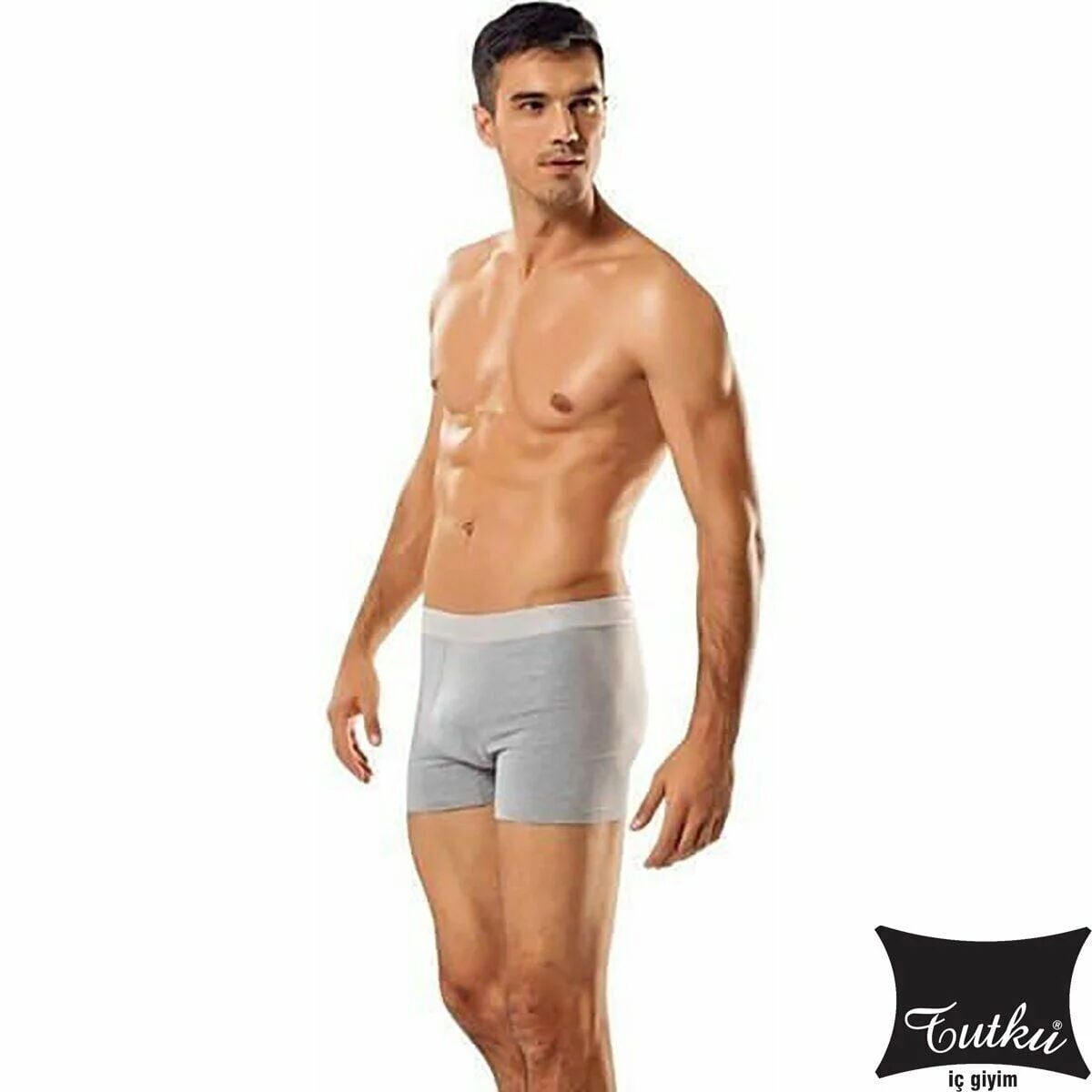 Tutku Erkek Likralı Boxer (114 TEKLİ) Siyah - XL
