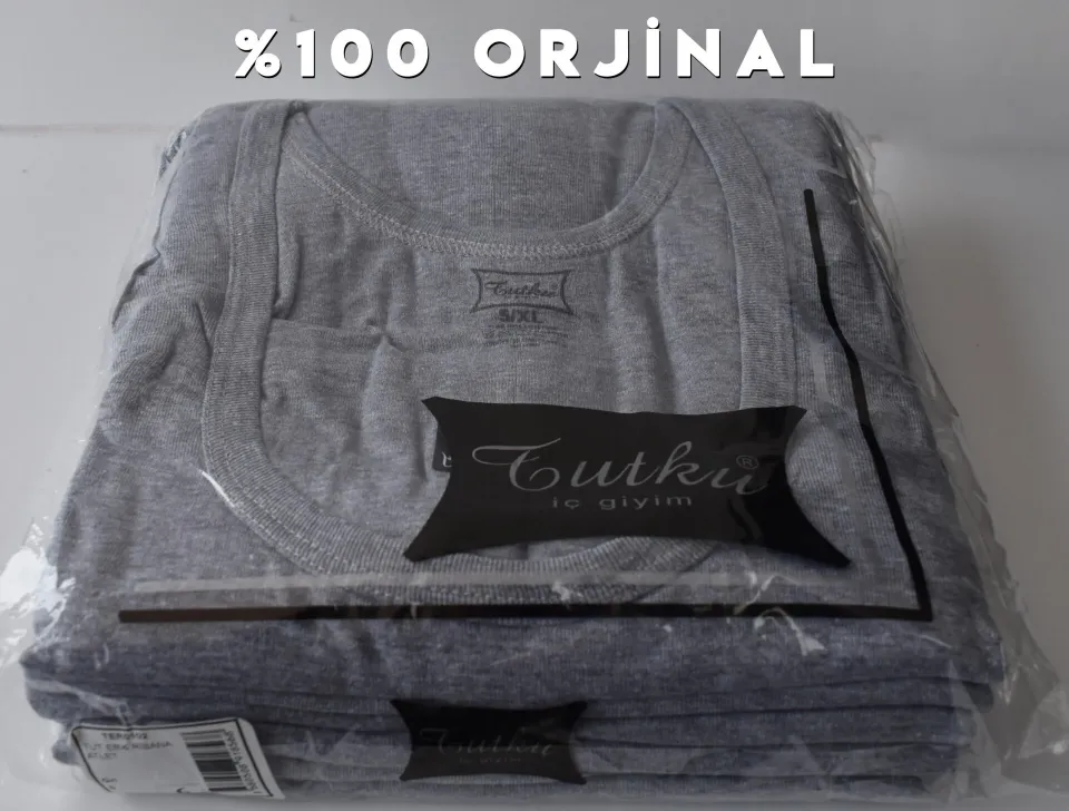 Tutku Renkli Erkek Ribana Atlet 6'lı