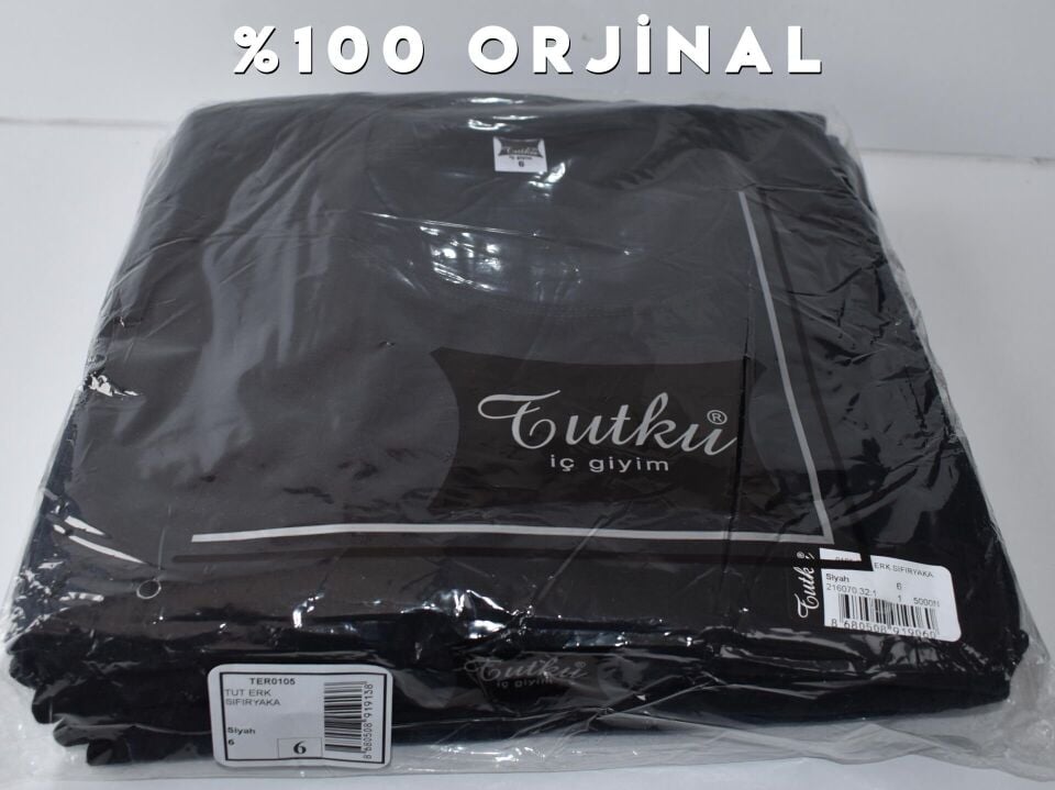 Tutku Renkli Sıfır Yaka Erkek Penye Atlet 6'lı (105 RENKLİ)