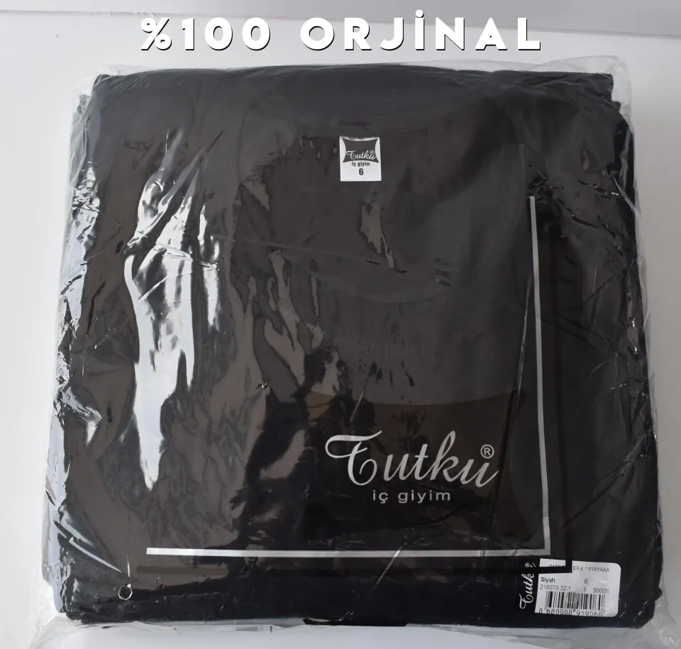 Tutku Renkli Sıfır Yaka Erkek Penye Atlet 6'lı (105 RENKLİ)