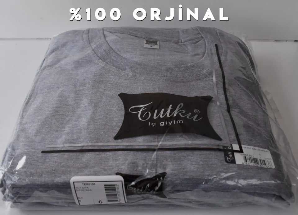 Tutku Renkli Sıfır Yaka Erkek Penye Atlet 6'lı (105 RENKLİ)