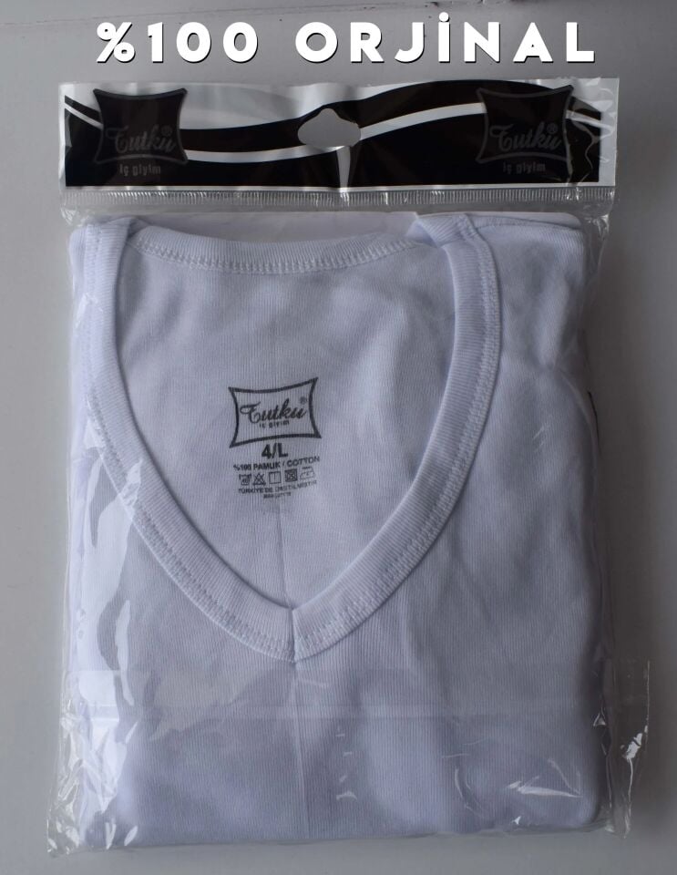 Tutku Erkek Ribana V Yaka Fanila (107 TEKLİ)