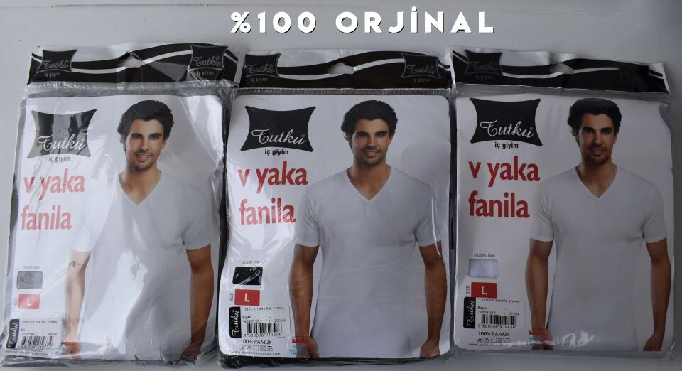 Tutku Erkek Ribana V Yaka Fanila