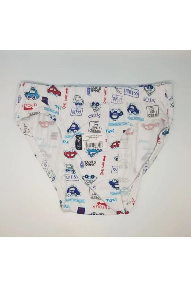 Tutku Elestan Empirme Erkek Çocuk Slip Külot 12'li (255)