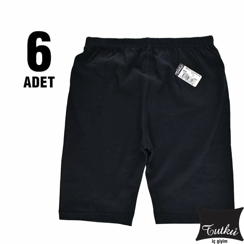 Tutku 0845 Elestan Kısa Kız Çocuk Tayt 6'lı (845)
