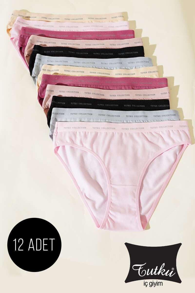Tutku Perla Kadın Bikini Külot 12'li ( Perla 599 )