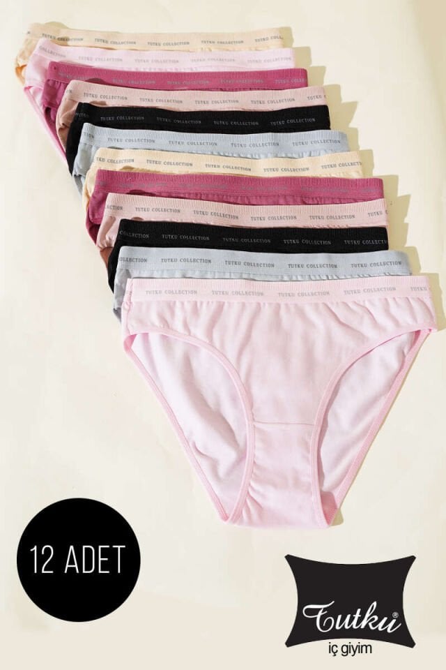Tutku Perla Kadın Bikini Külot 12'li ( Perla 599 )