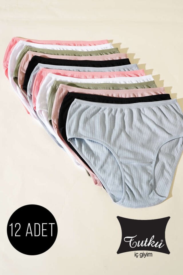 Tutku 592 Pandora Kadın Bikini Külot 12'li Paket ( 592 Pandora)