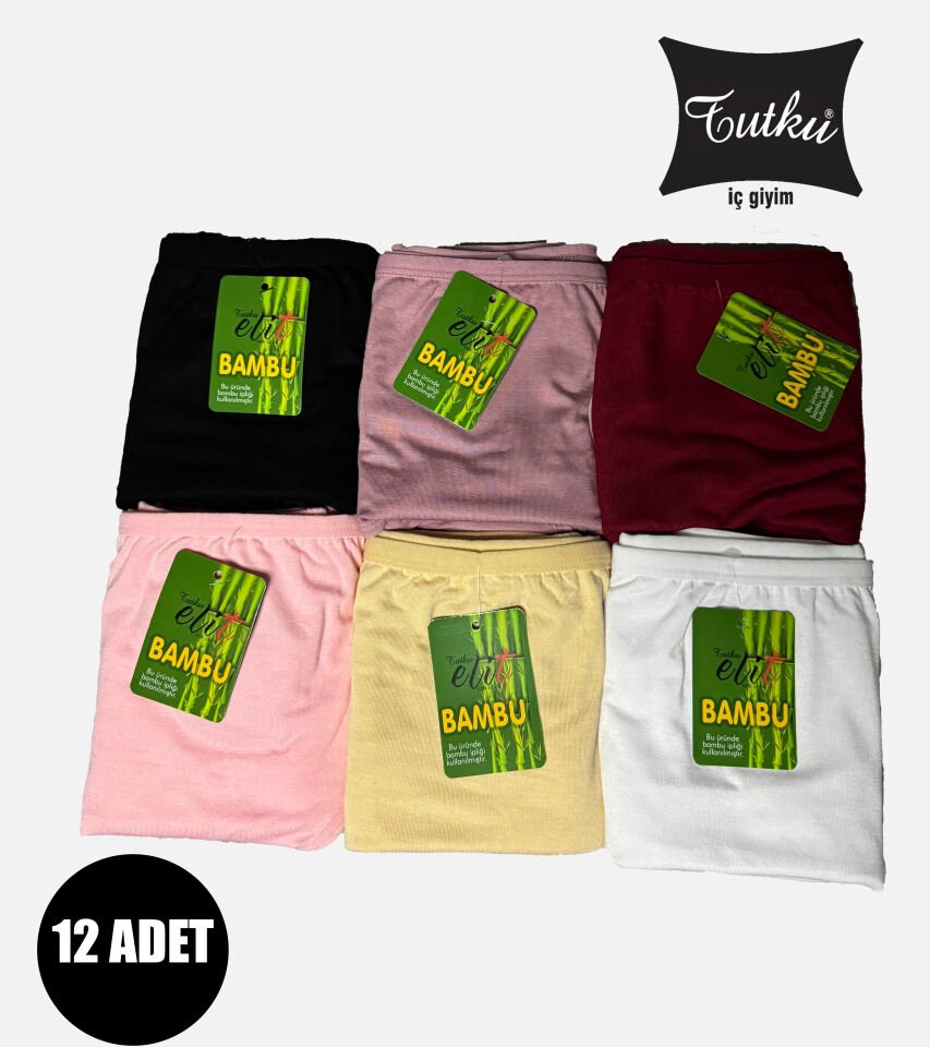 Tutku Elit Kadın Bambu Düz Bato ELT2409 12'li