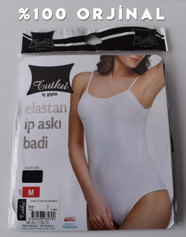 Tutku Bayan İp Askılı Çıtçıtlı Body Zıbın (Kancalı) (148 Tekli )