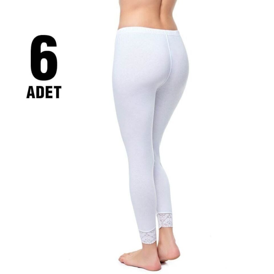 Tutku Bayan Uzun Dantelli Tayt 6'lı (157)