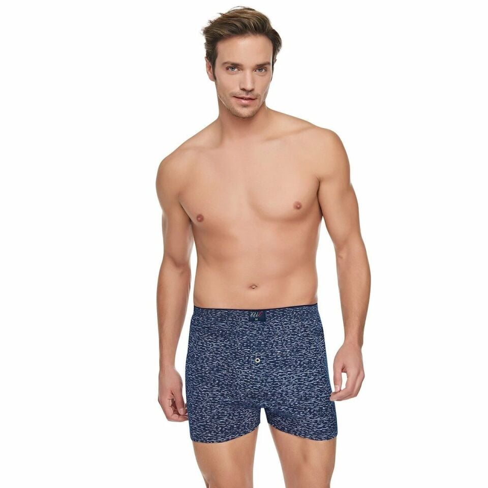 Tutku Elit 1102 Havlu Bel Erkek Penye Desenli Boxer