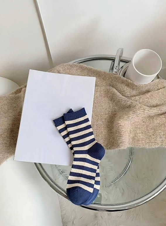 Çizgili Kadın Soket Çorap 3'lü Paket