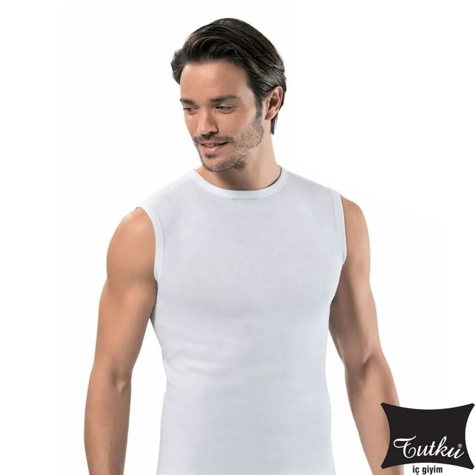 Tutku Renkli Erkek Sıfır Kol Ribana Spor Fanila