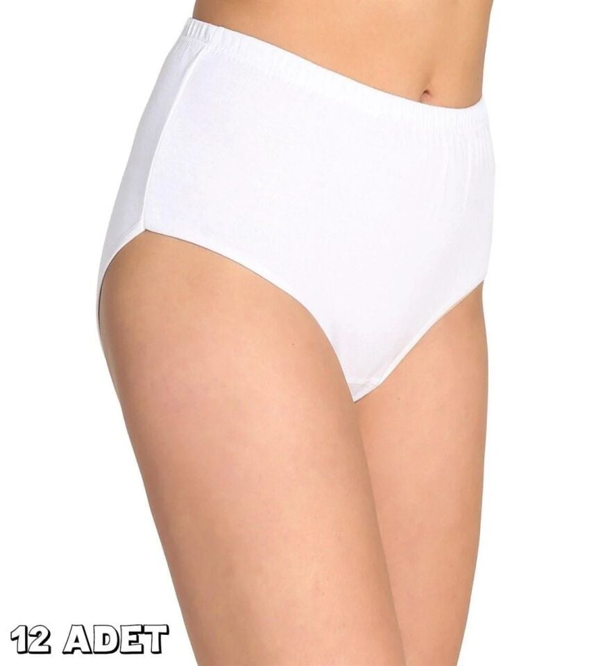 Tutku 0922 Bayan Ribana Külot Beyaz 12'li (922)