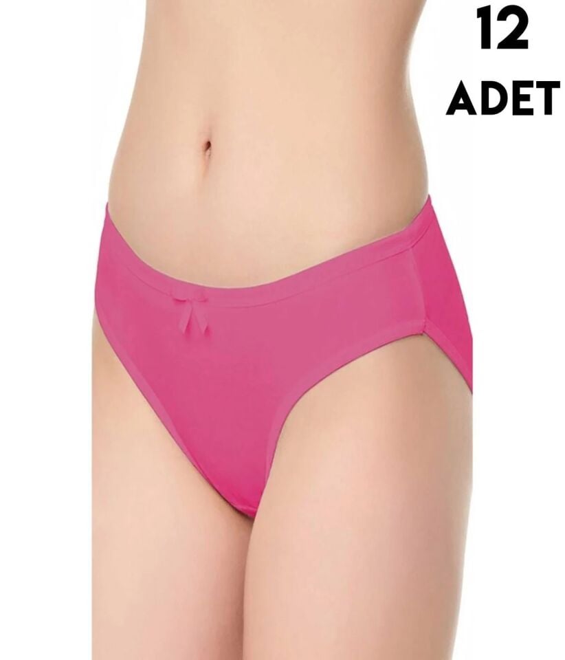 Tutku 0678 İnce Bel Fiyonk Bayan Bikini 12'li