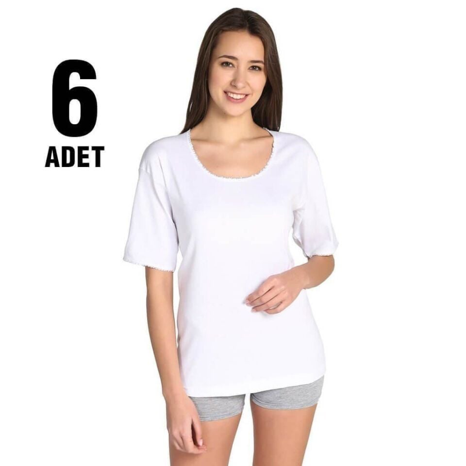 Seher Kollu Kaşkorse Bayan Atlet 6'lı (SKD11 6'LI)