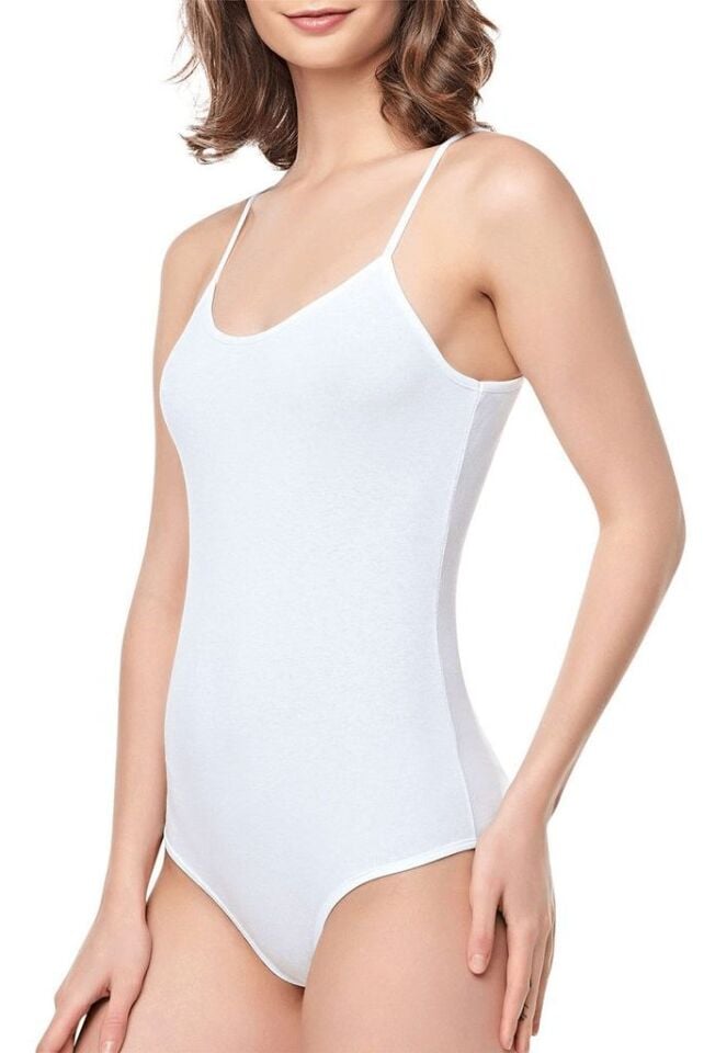 Seher Bayan İp Askılı Çıtçıtlı Body Zıbın (Kancalı) (SKD66 Tekli)