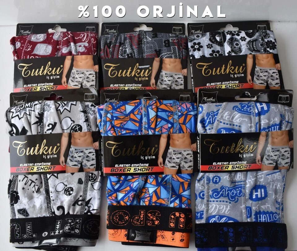 Tutku Elestan Empirme Erkek Spor Boxer (119 TEKLİ)